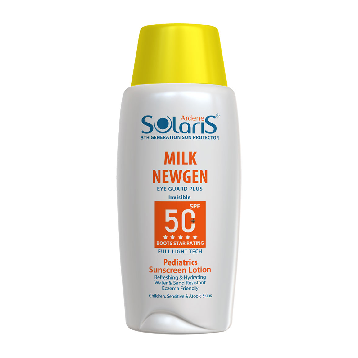 لوسیون ضد آفتاب آردن مدل میلک نیوژن SPF 50 مناسب پوست کودک ۷۵ میلی لیتر