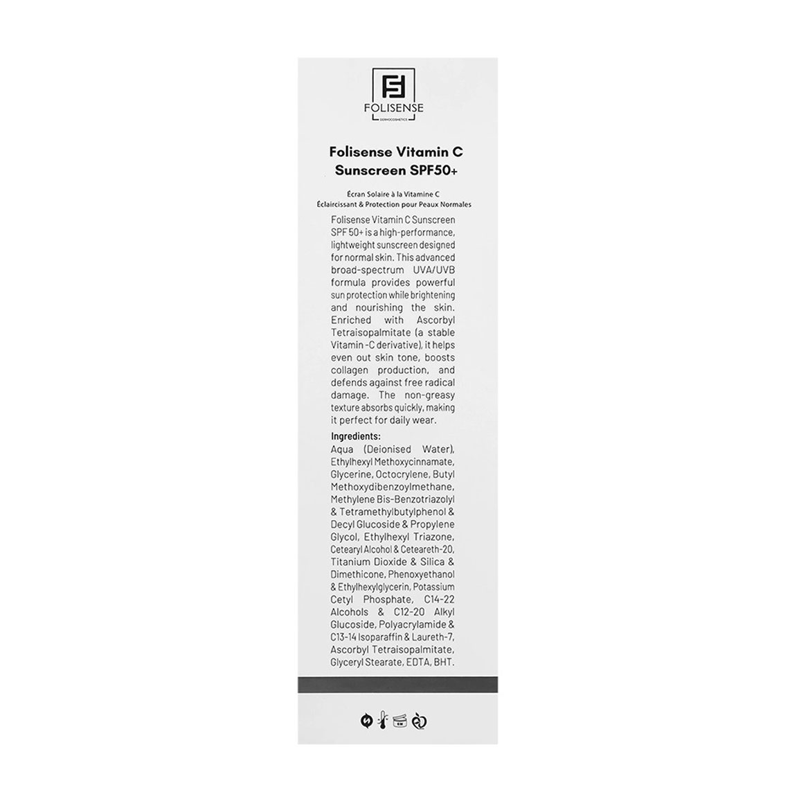 کرم ضد آفتاب فولی سنس مدل Vitamin C SPF 50 مناسب پوست معمولی ۴۰ میلی لیتر | عکس 4