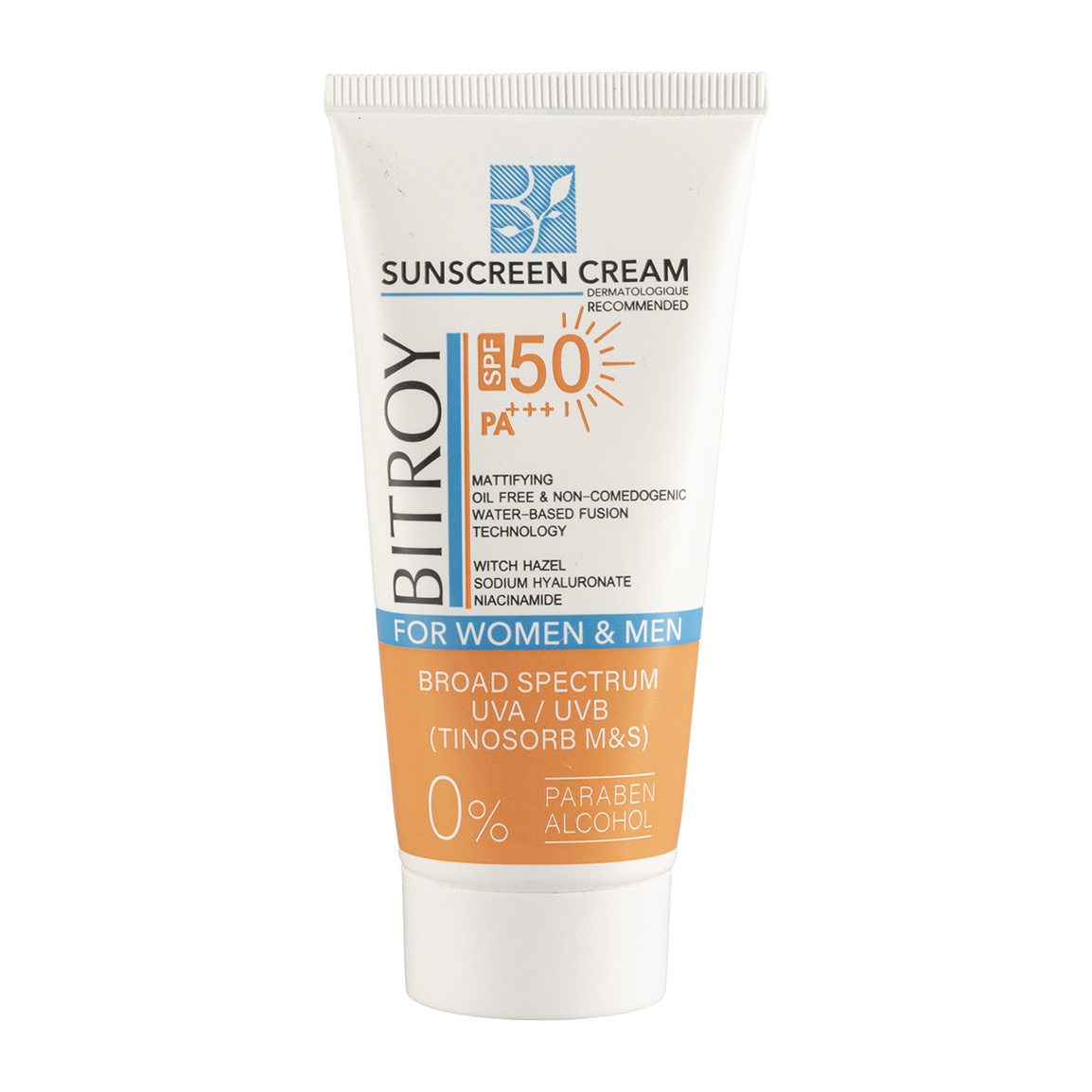 کرم ضد آفتاب بیتروی مدل فیوژن واتر SPF 50 مناسب پوست چرب ۵۰ میلی لیتر