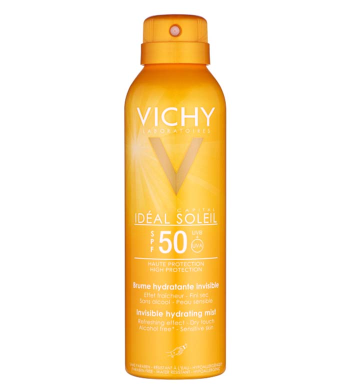 اسپری ضد آفتاب ویشی Ideal Soleil SPF 50 بدن بی رنگ