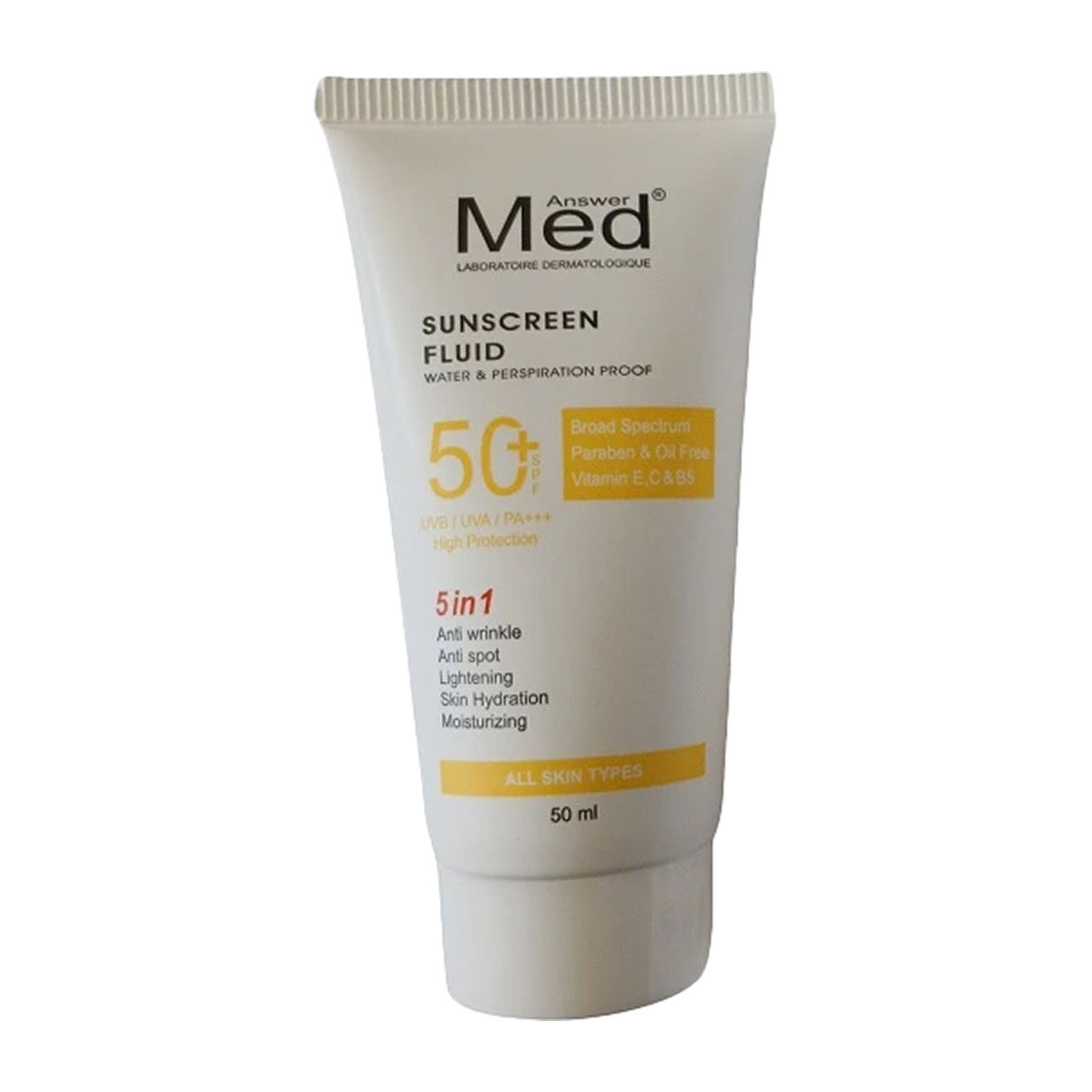 کرم ضد آفتاب مدانسر مدل Colorless با SPF50 برای انواع پوست ۵۰ میلی لیتر