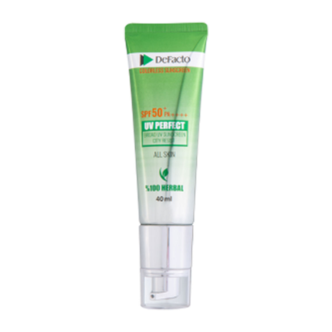 ضد آفتاب دیفکتو مدل Herbal با SPF 50 انواع پوست ۴۰ میلی لیتر