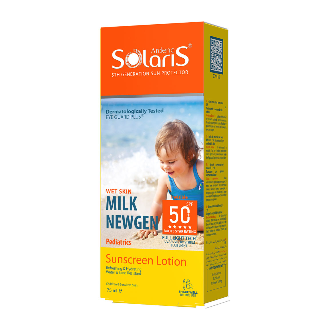 لوسیون ضد آفتاب آردن مدل میلک نیوژن SPF 50 مناسب پوست کودک ۷۵ میلی لیتر | عکس 2