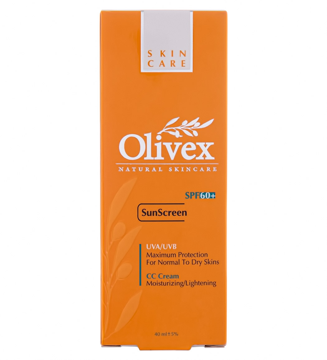 کرم ضد آفتاب الیوکس Olivex CC Cream SPF50+ برای پوست خشک ۴۰ میلی لیتر