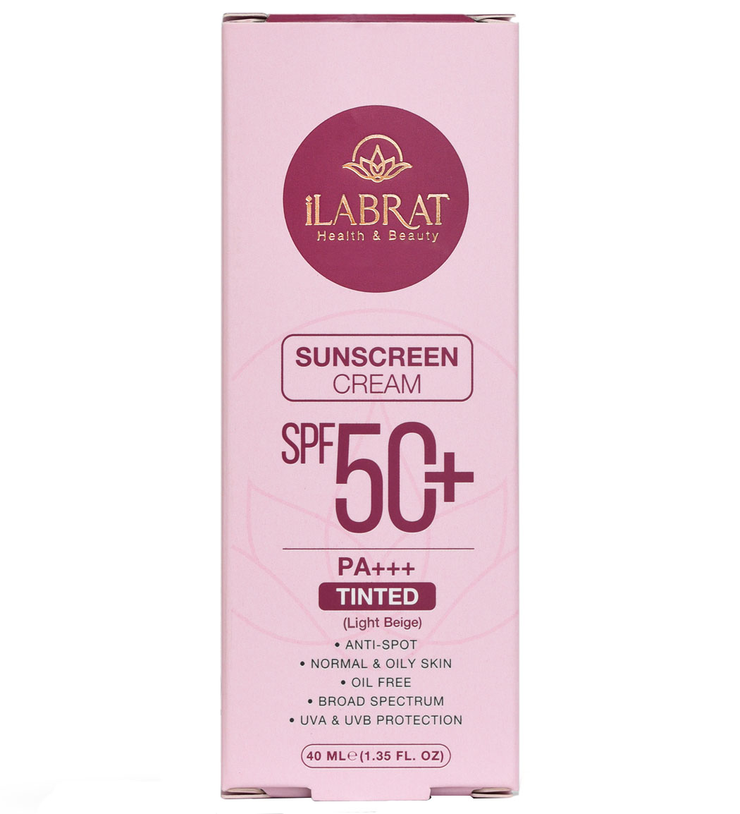 کرم ضد آفتاب رنگی ایلابرت SPF 50 پوست چرب نرمال ۴۰ میلی لیتر | عکس 3