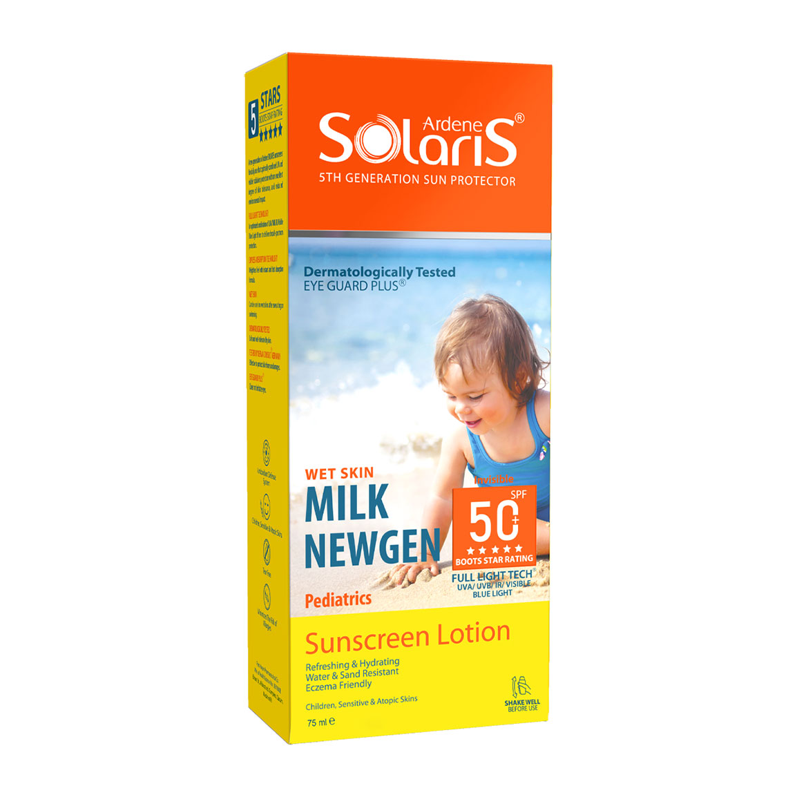لوسیون ضد آفتاب آردن مدل میلک نیوژن SPF 50 مناسب پوست کودک ۷۵ میلی لیتر | عکس 3