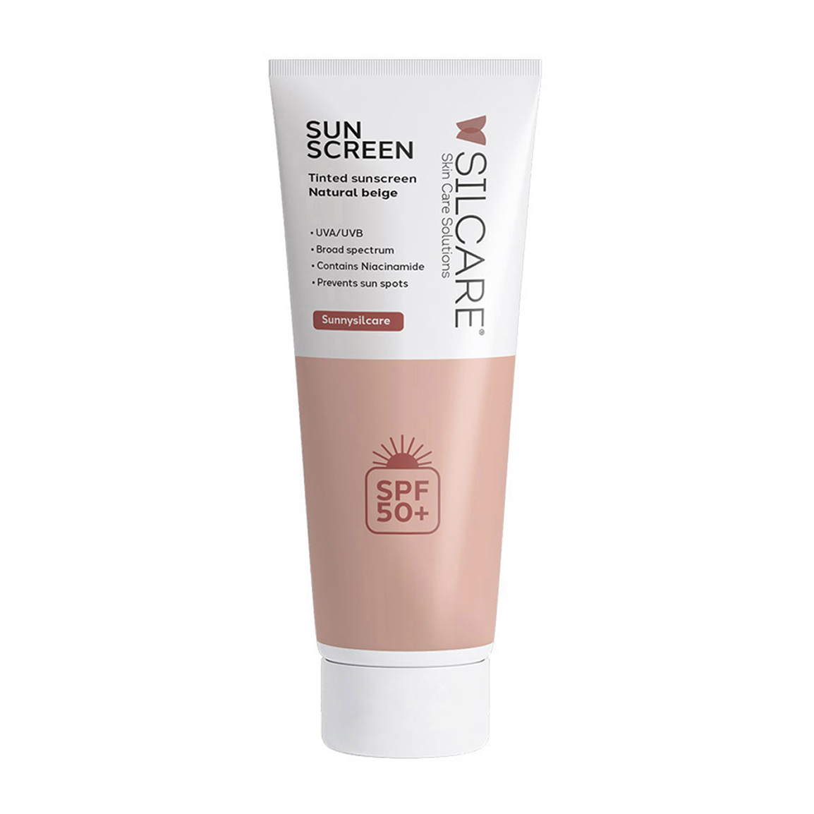 کرم ضد آفتاب سیلکر مدل Tinted با SPF50+ مناسب انواع پوست ۵۰ میلی لیتر